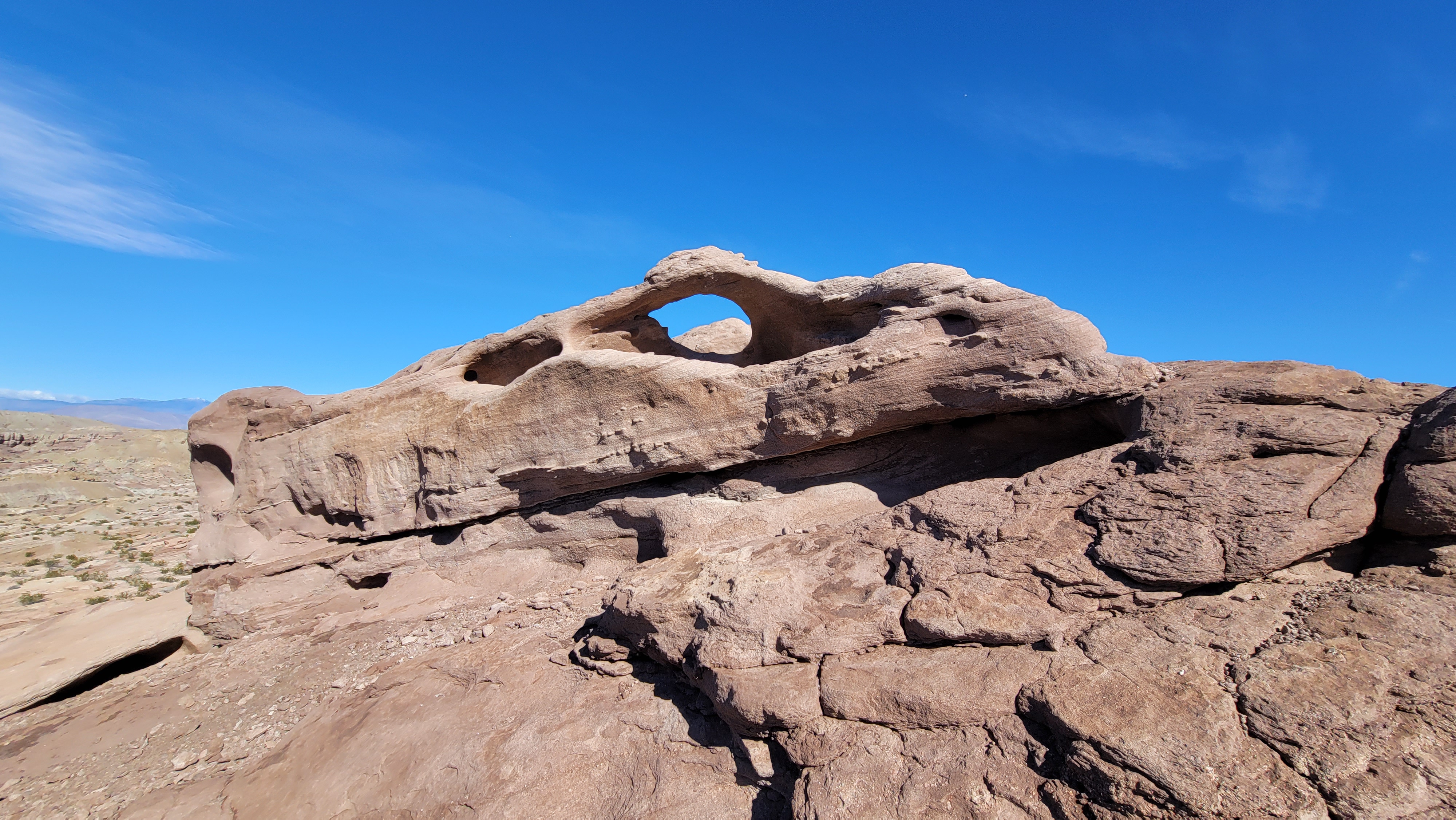 A small arch near the slot canyon.